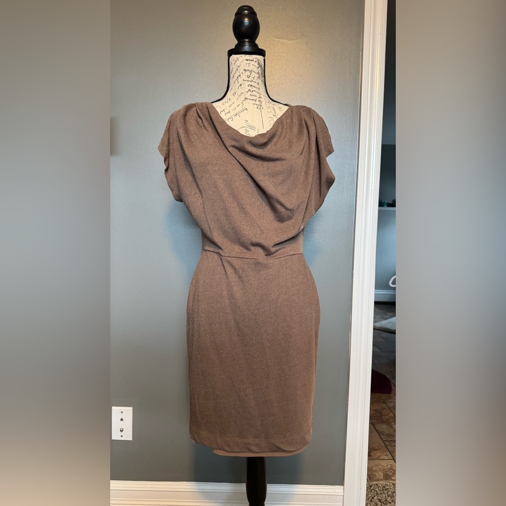 Elegant Brown Women's Dress